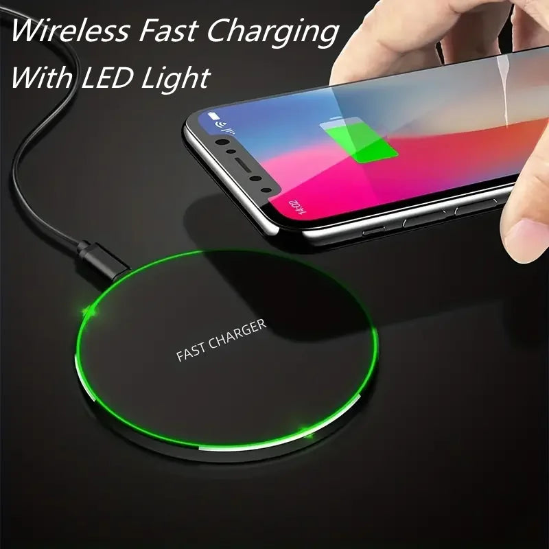 30W Fast Wireless Charging Pad – For iPhone, Samsung, Xiaomi & More