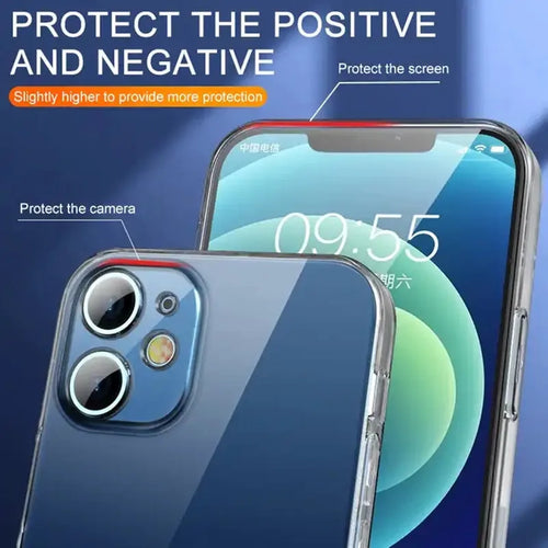 Clear Soft Silicone Phone Case – Transparent Cover for iPhone