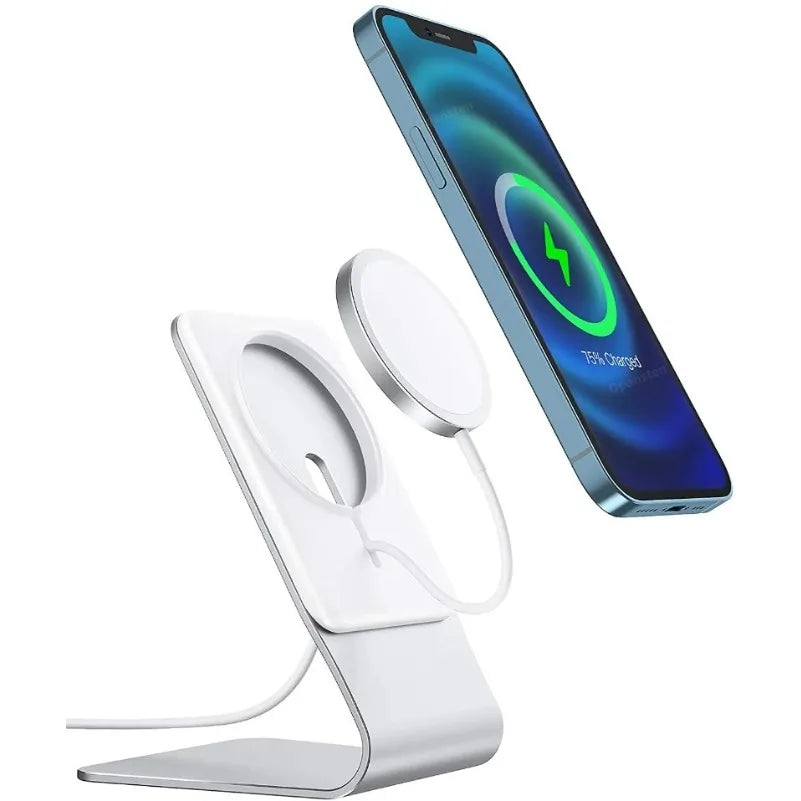 MagSafe Aluminum Desk Stand – iPhone 16–12 (Charger not inc.)