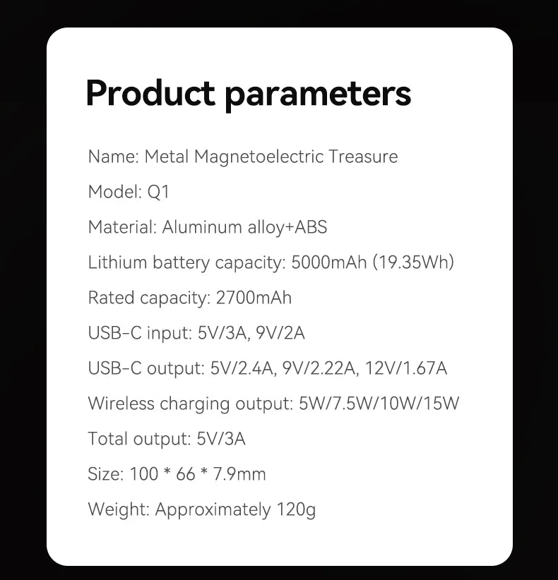 Slim 10000 mAh MagSafe Power Bank
