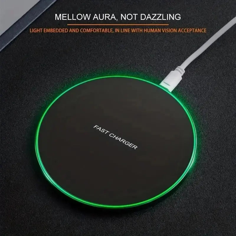30W Fast Wireless Charging Pad – For iPhone, Samsung, Xiaomi & More