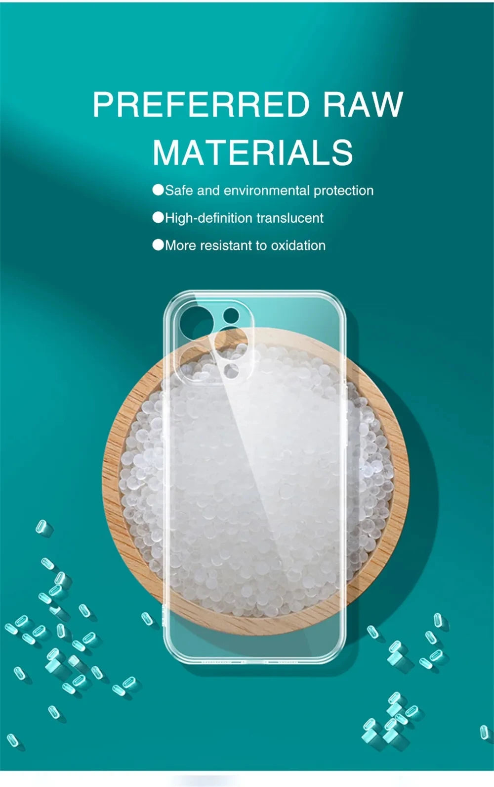 Clear Soft Silicone Phone Case – Transparent Cover for iPhone