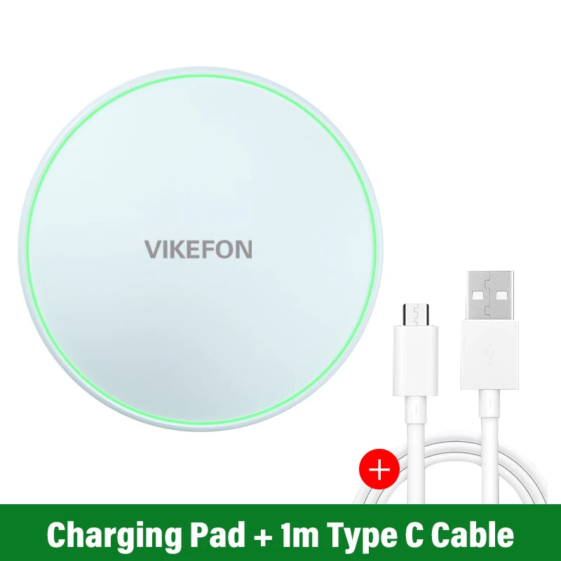 30W Fast Wireless Charging Pad – For iPhone, Samsung, Xiaomi & More