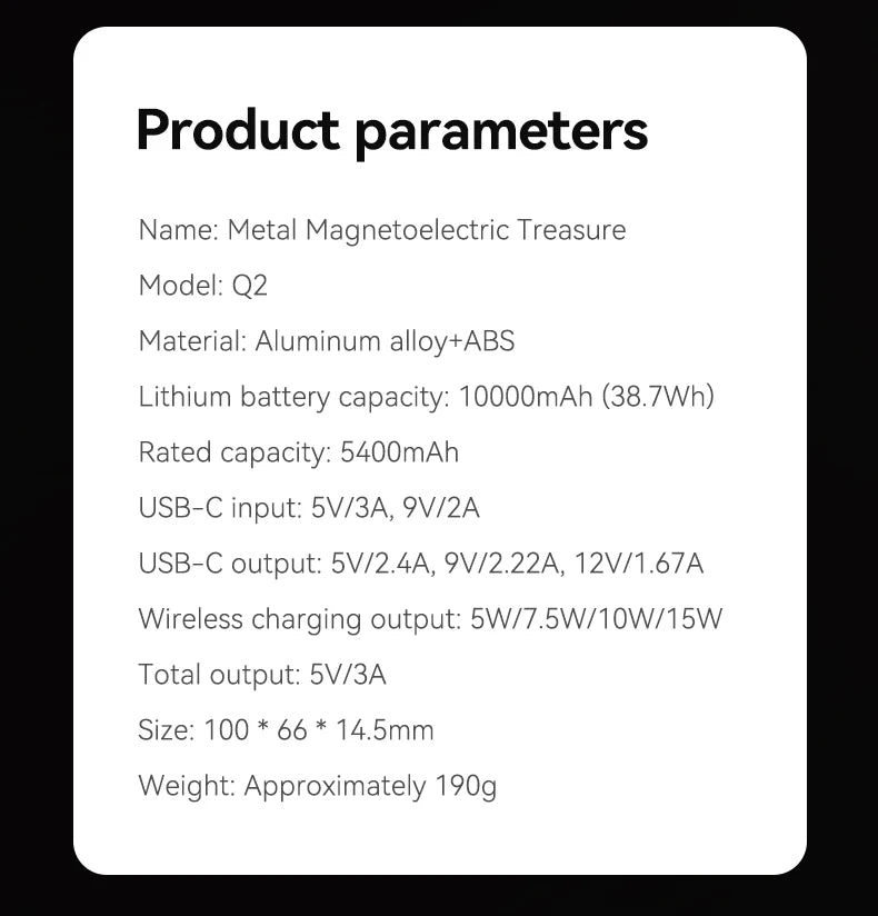 Slim 10000 mAh MagSafe Power Bank