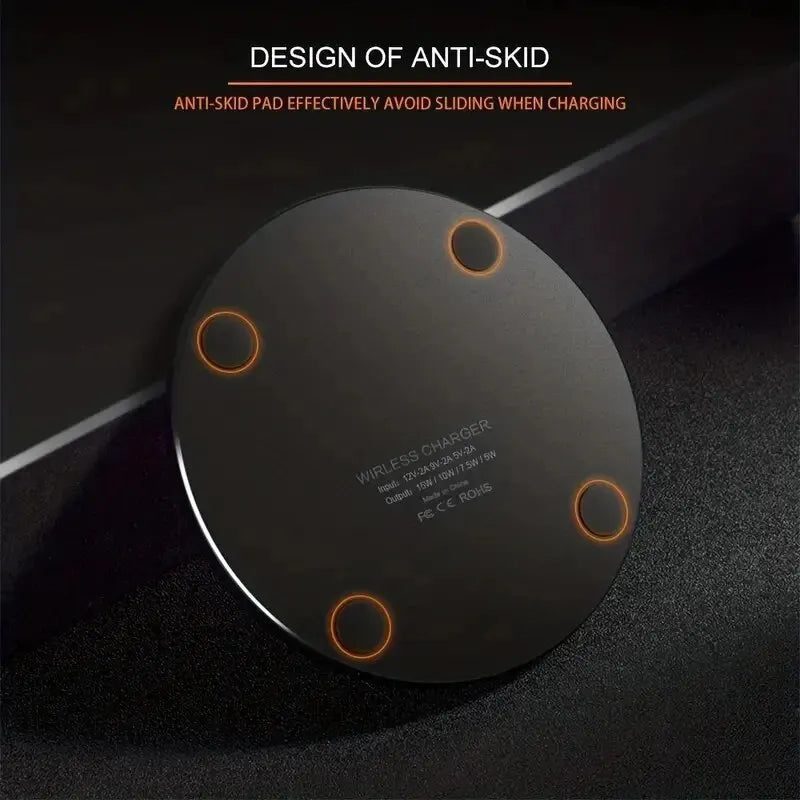 30W Fast Wireless Charging Pad – For iPhone, Samsung, Xiaomi & More