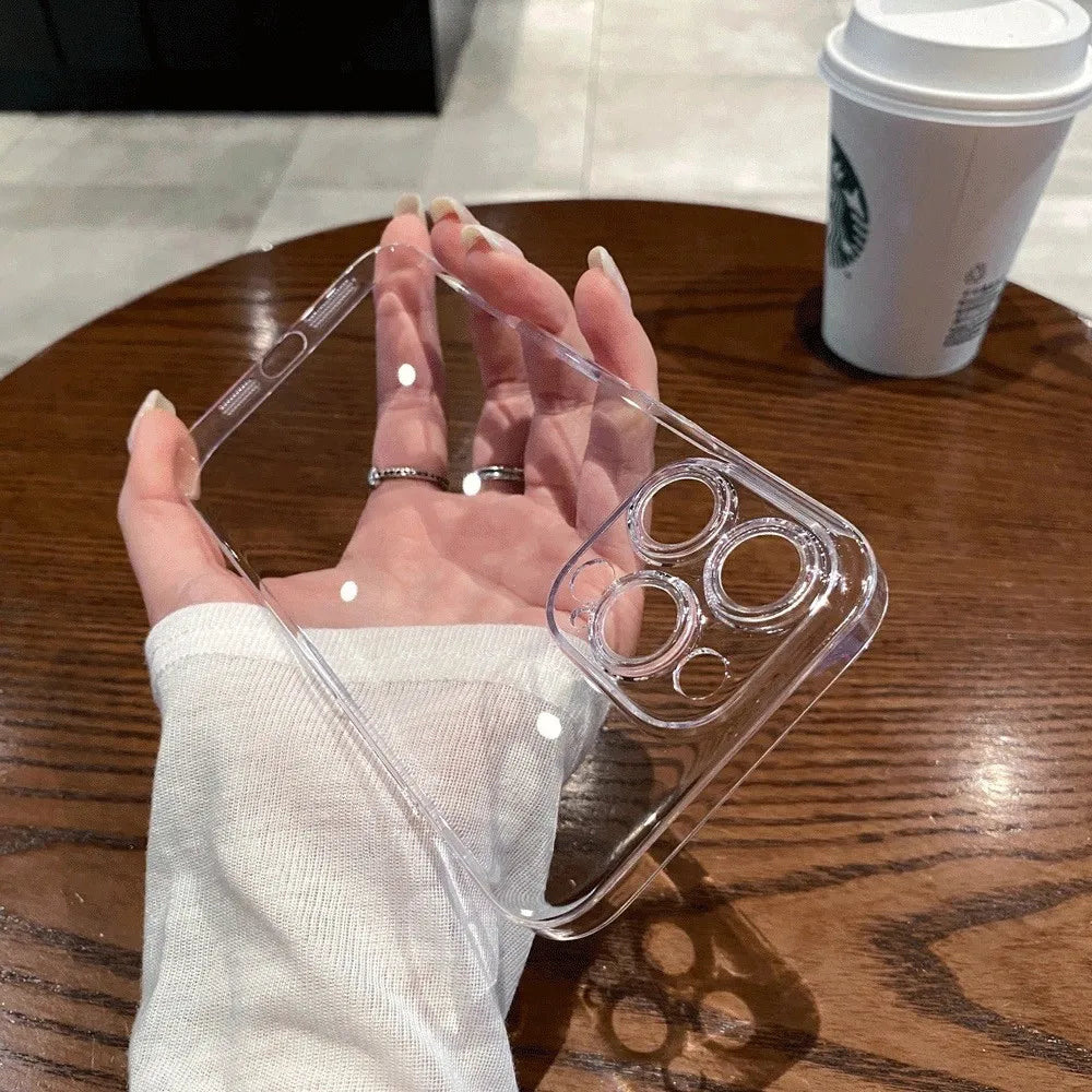 Clear Soft Silicone Phone Case – Transparent Cover for iPhone