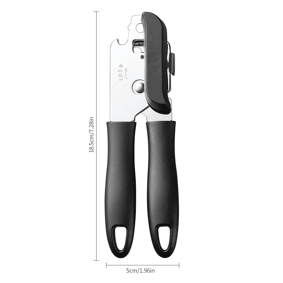 Professional Ergonomic Manual Can Opener with Bottle Opener